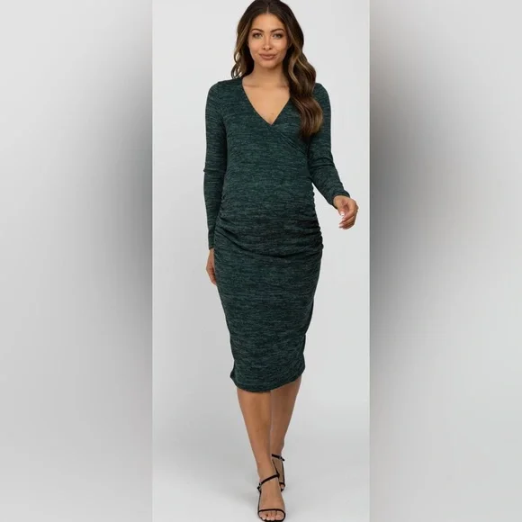 Pinkblush | Dresses | Pinkblush Forest Green Heather Wrap Fitted Maternity Dress | Poshmark Pinkblush | Dresses | Pinkblush Forest Green Heather Wrap Fitted Maternity Dress | Poshmark